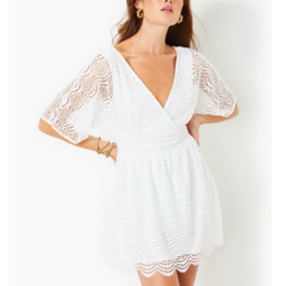 NEW Lilly Pulitzer PARIGI SKORT ROMPER - Resort White